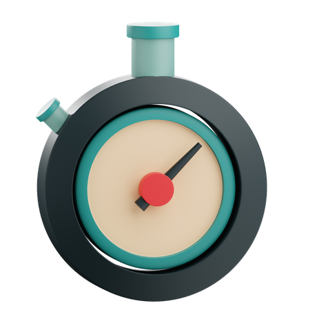 Stopwatch  3D Icon