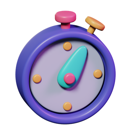 Stopwatch  3D Icon