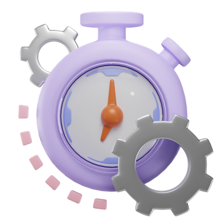 Stopwatch  3D Icon