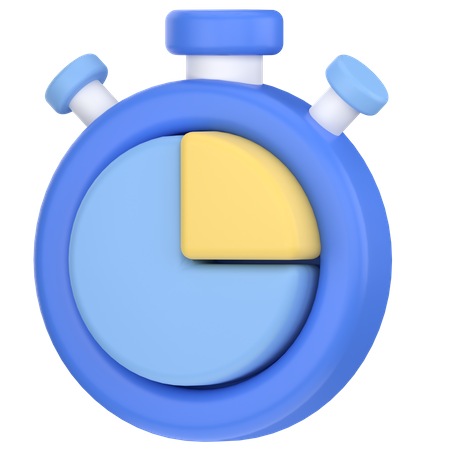 Stopwatch  3D Icon