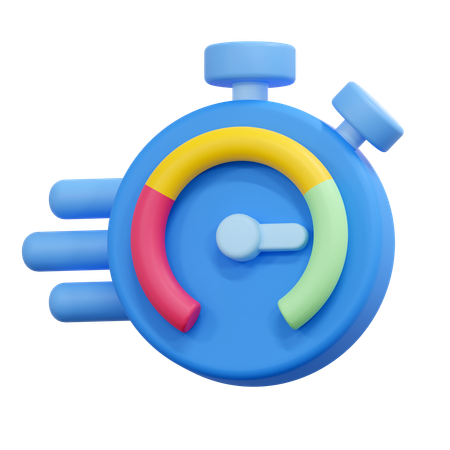 Stopwatch  3D Icon