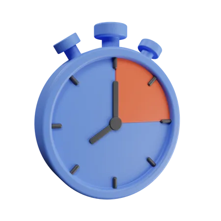 Stopwatch  3D Illustration