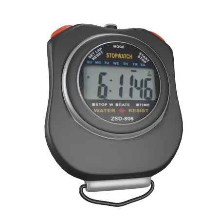 Stopwatch  3D Illustration