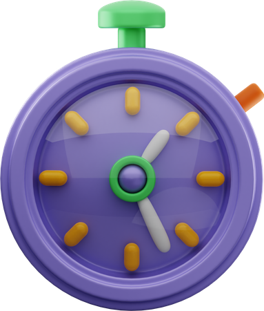 Stopwatch  3D Illustration