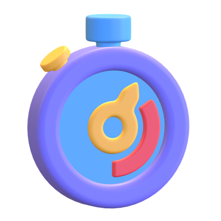 Stopwatch  3D Illustration