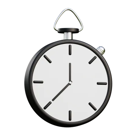 3 D Render Stopwatch Illustration With Transparent Background 3D Icon