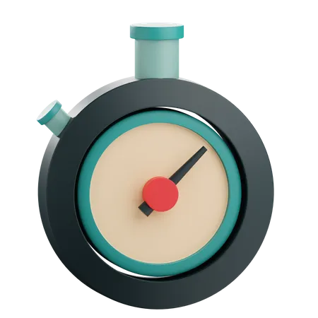 3 D Render Of Stopwatch Illustration 3D Icon