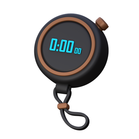 Stopwatch  3D Icon