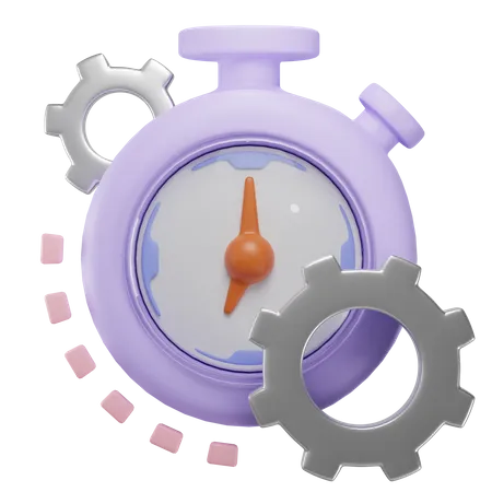 Stopwatch Symbolizes Time Measurement And Efficiency 3D Icon