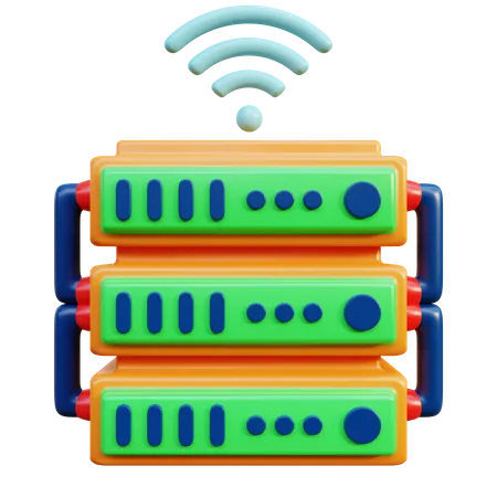 Storage Data  3D Icon