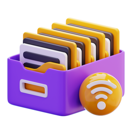 Storage file  3D Icon