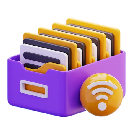 Storage file  3D Icon