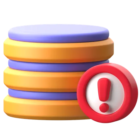 저장용량이 가득 참  3D Icon