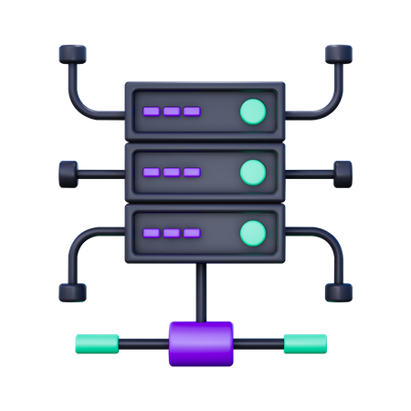 Storage Server  3D Icon