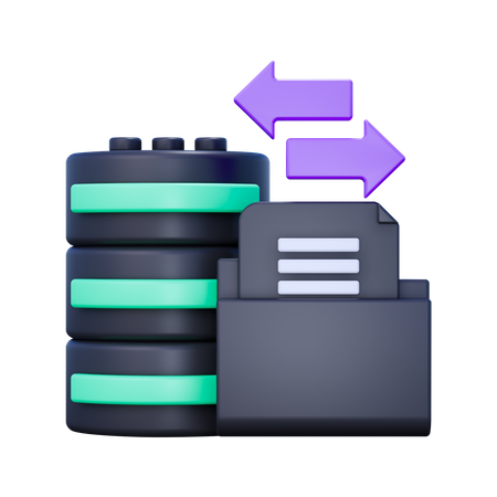 Storage Transfer  3D Icon