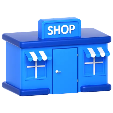 3 D Icon Of A Shop Store Building 3D Icon