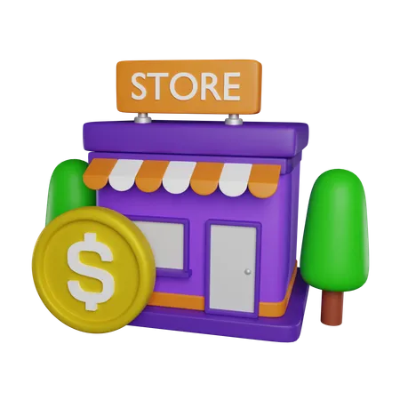 Shopping Store 3 D Icon 3D Icon