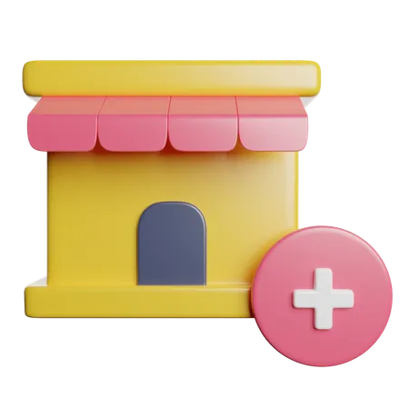 Store Shopping Market 3D Icon