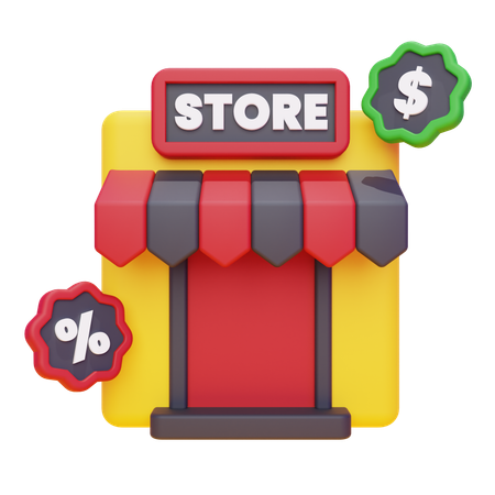 Store  3D Icon