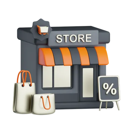 Store  3D Icon