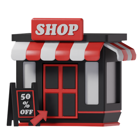 Store  3D Icon