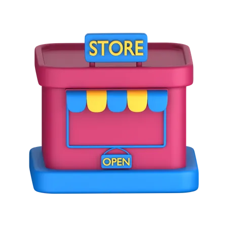 Store  3D Icon