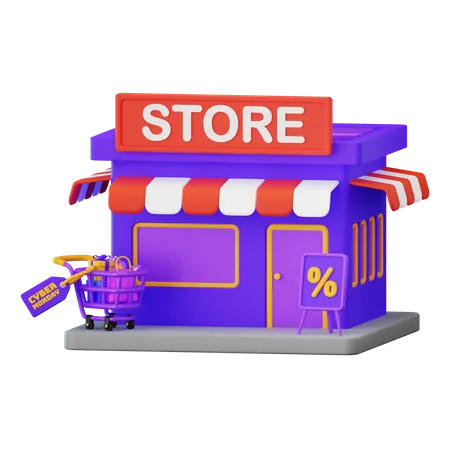 Store  3D Icon