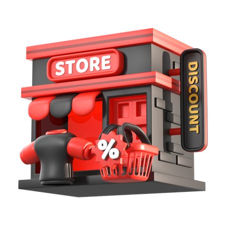 Store  3D Icon