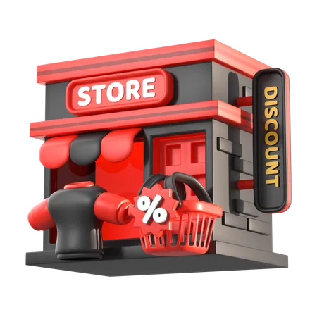 Store  3D Icon