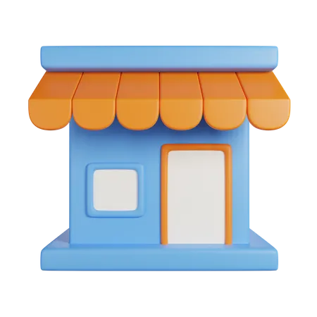 Store 3D Icon  3D Icon