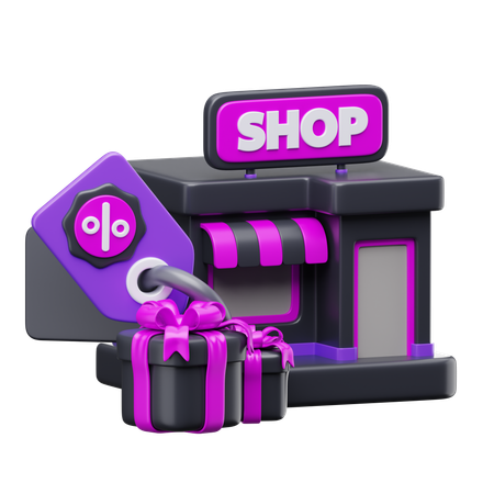 Store  3D Icon