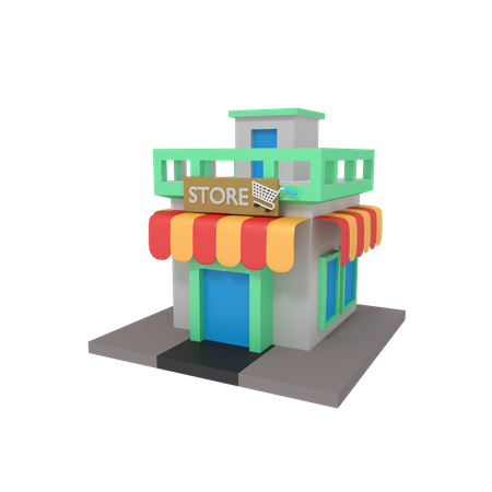 Store  3D Illustration