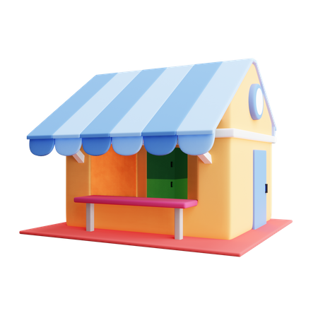 Store  3D Illustration