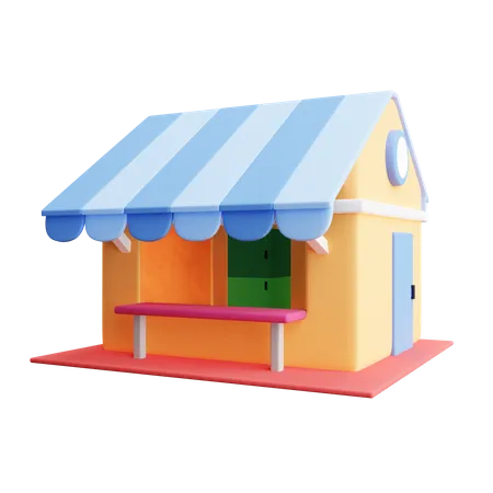 Store  3D Illustration