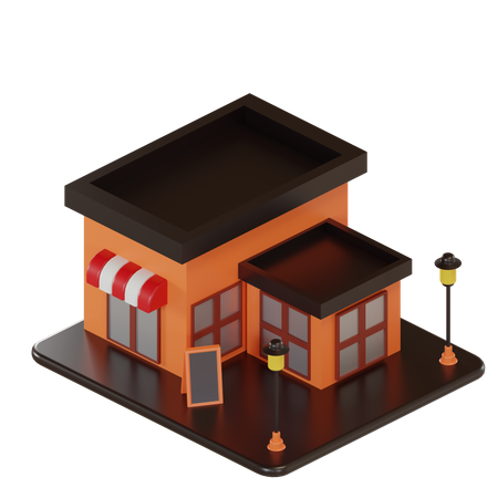 Store 3D Illustration