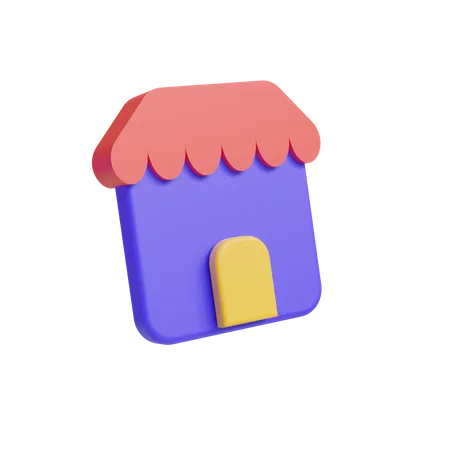 Store  3D Icon