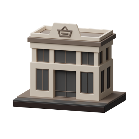 店舗ビル  3D Icon