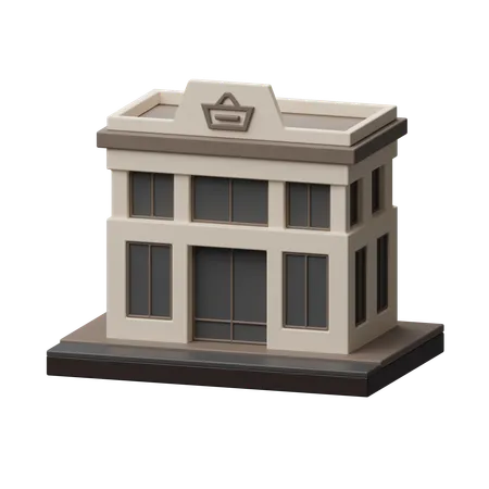 店舗ビル  3D Icon