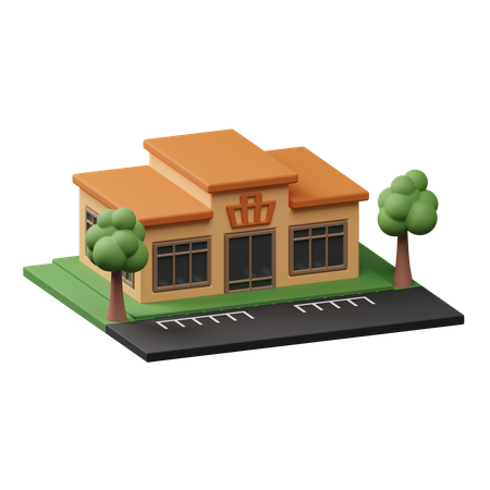 Store Building  3D Icon