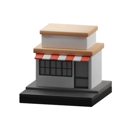 Store building  3D Icon