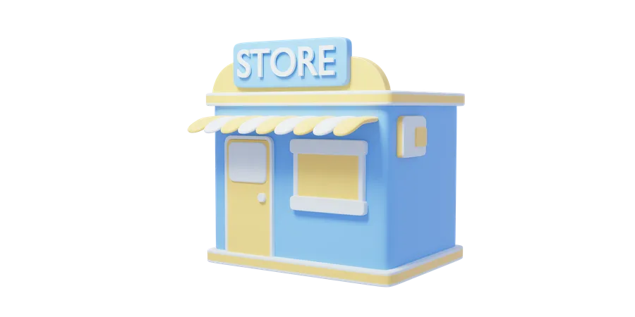 Store Building  3D Icon