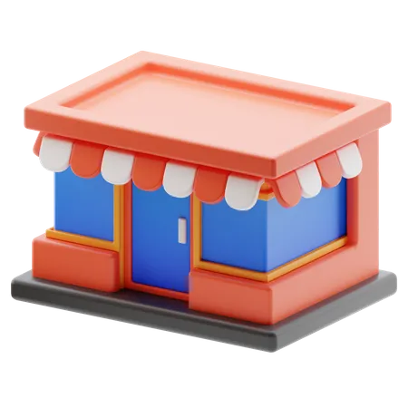 Store Building  3D Icon