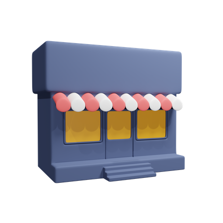 Store Building  3D Icon