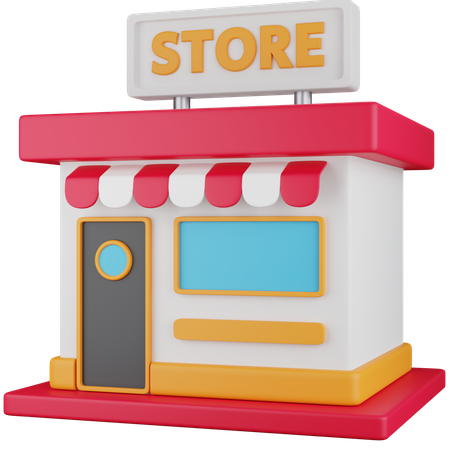 Store Building  3D Icon