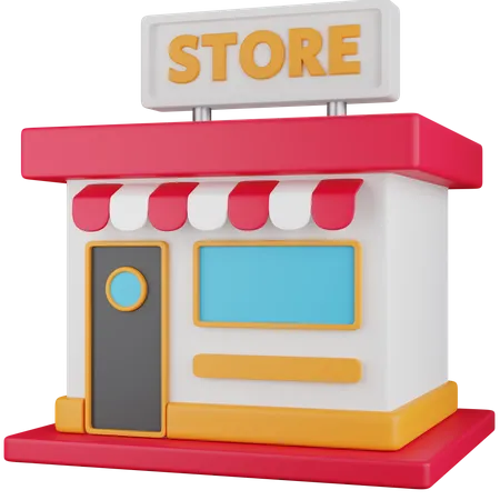 Store Building  3D Icon