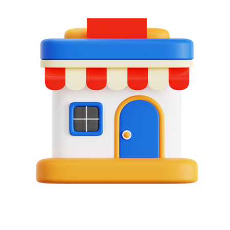 Store Building  3D Icon