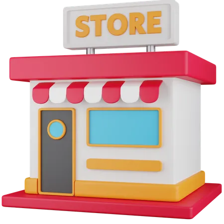 Store Building  3D Icon