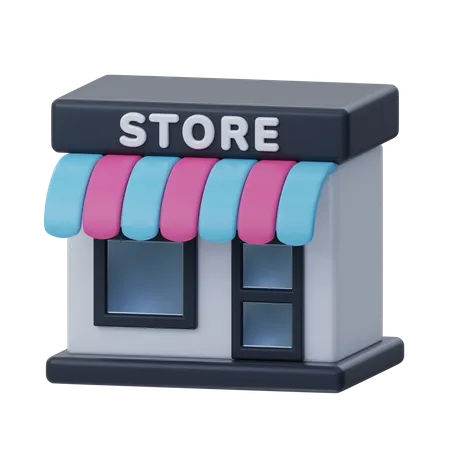 Store Building  3D Icon