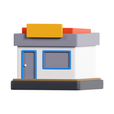 Store Building  3D Icon