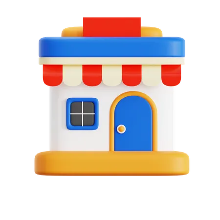 Store Building 3D Icon